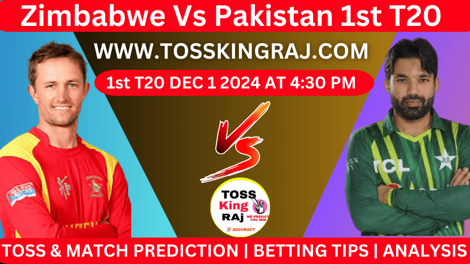 Zimbabwe Vs Pakistan, ZIM Vs PAK 2024, 1st T20 Today Match Prediction