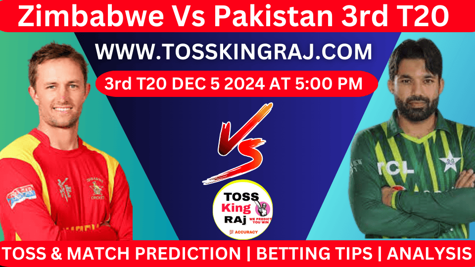 Zimbabwe vs Pakistan, ZIM vs PAK 2024, 3rd T20 Today Match Prediction