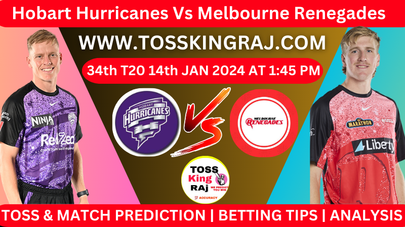 HH Vs MLR 34th BBL T20 Toss and Match Prediction Today 2024