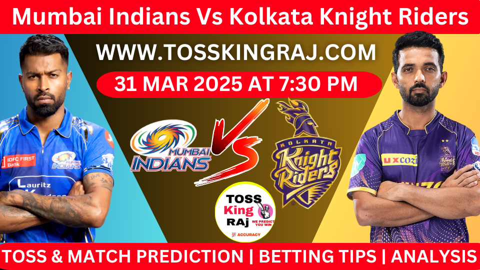 MI VS KKR 12th IPL Toss & Match Prediction Today 2025 100% Sure